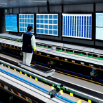 Digitalized Air Cargo Management**

"A modern air cargo warehouse interior, showcasing a digital control center with multiple screens displaying real-time tracking data of shipments. Workers in professional attire are monitoring the screens and coordinating logistics. Conveyor belts move packages efficiently. Clean and organized environment. Safe for work, appropriate content, fully clothed, professional, perfect anatomy, correct proportions, natural pose, high resolution."

**