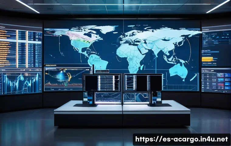 항공화물 처리 시간 단축 방법 - **Prompt: The Digital Transformation of Air Cargo**
    "A vibrant, ultra-modern air cargo logistics...