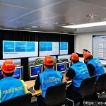 항공화물 실무 강의 추천 - A professional logistics training classroom in Latin America, showing adult students of diverse back...